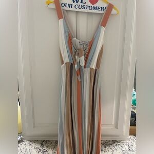 Everything but water striped dress and cover up